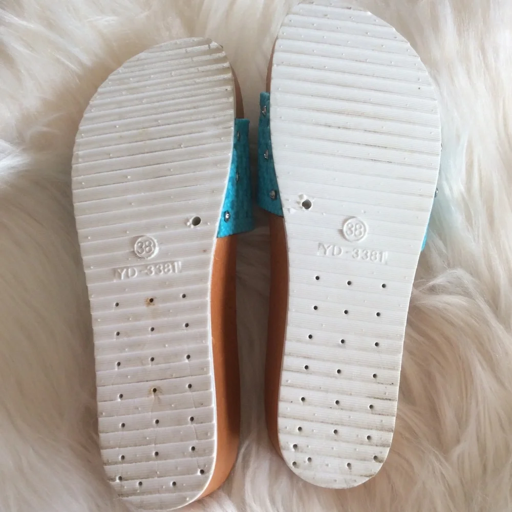 Amanda Blu Slip-on Sandals, Sz 8